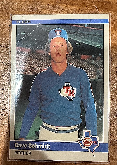 1984 Fleer #427 Dave Schmidt — front