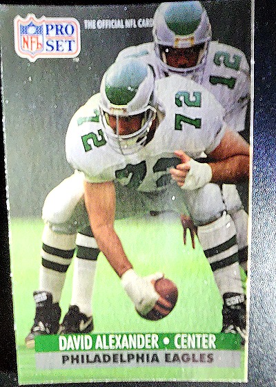 David Alexander Center Philadelphia Eagles — front