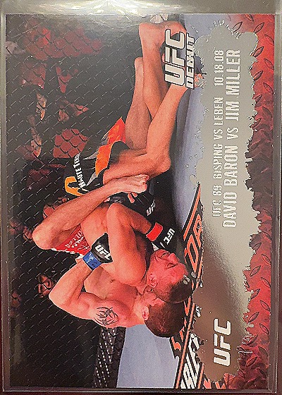 2009 Topps UFC Round 2 David Baron vs Jim Miller — front