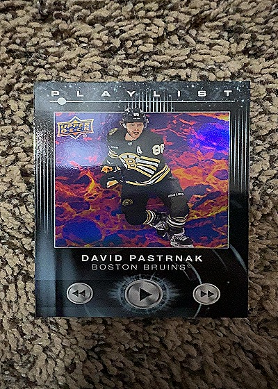 2024-25 Upper Deck Series 2 Playlist #PL-3 David Pastrnak — front