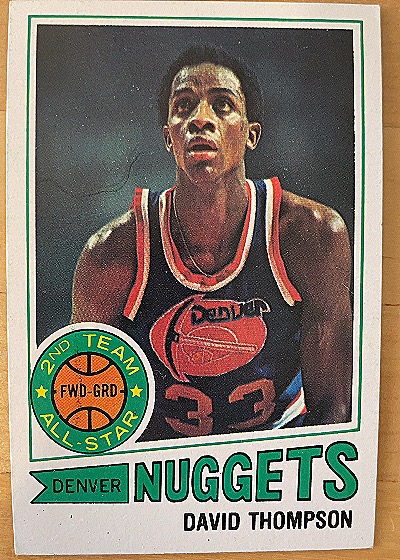 1977-78 Topps David Thompson — front