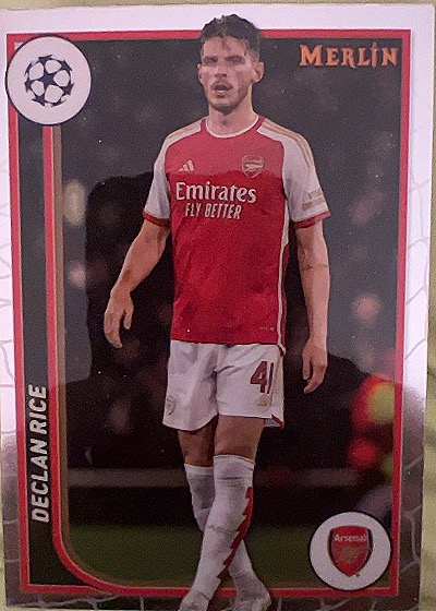 2023-24 Merlin UEFA Club Competitions #13 Declan Rice — front