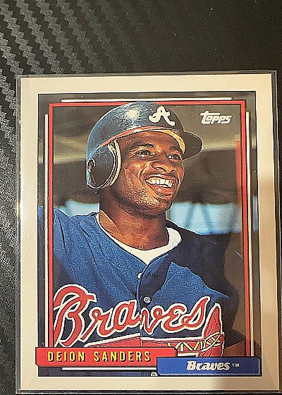 1992 Topps #645 Deion Sanders — front
