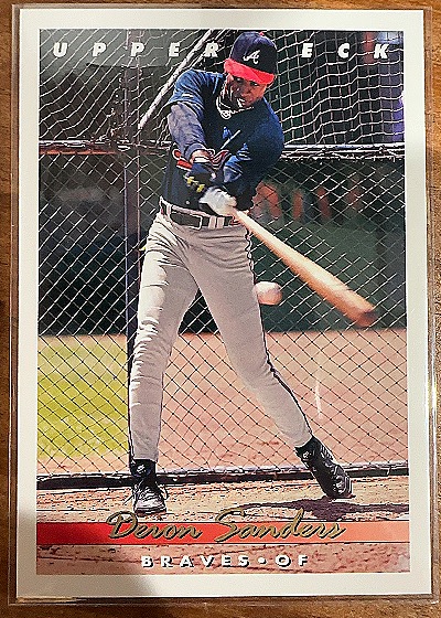 1993 Upper Deck #166 Deion Sanders — front