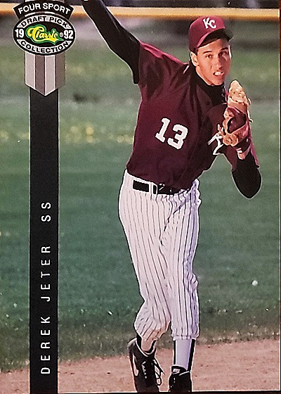 1992 Classic Four Sport Draft Pick Collection Derek Jeter — front