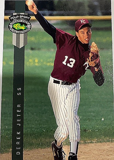 1992 Classic Four Sport Draft Pick Collection #231 Derek Jeter — front