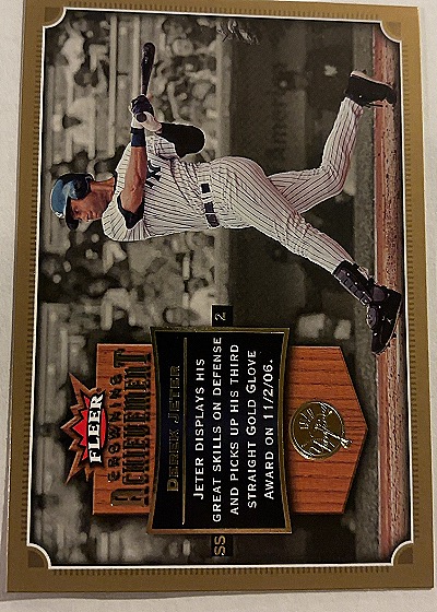 Derek Jeter 2007 Fleer Crowning Achievement — front