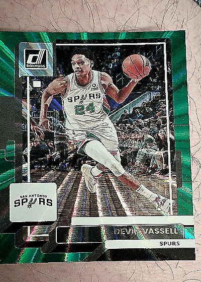 Devin Vassell 2022-23 Donruss Green Holo Laser — front