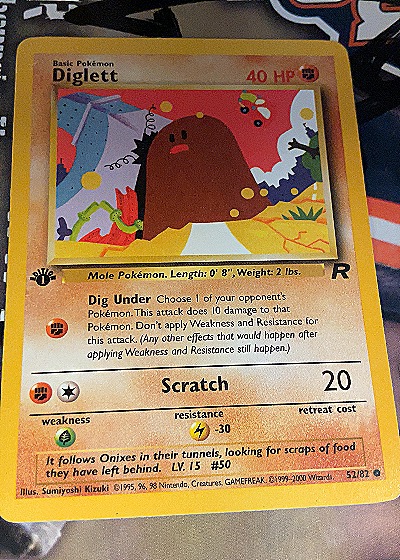 Diglett 52/82 Team Rocket — front