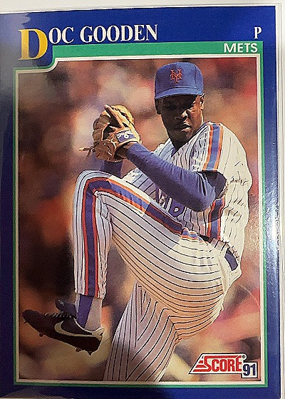 1991 Score #540 Doc Gooden — front
