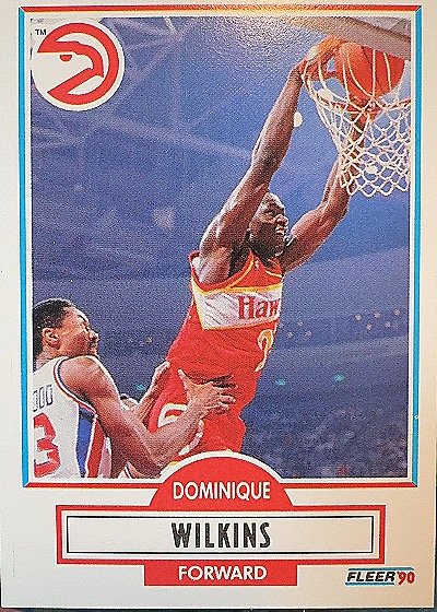 Dominique Wilkins 1990 Fleer #6 — front