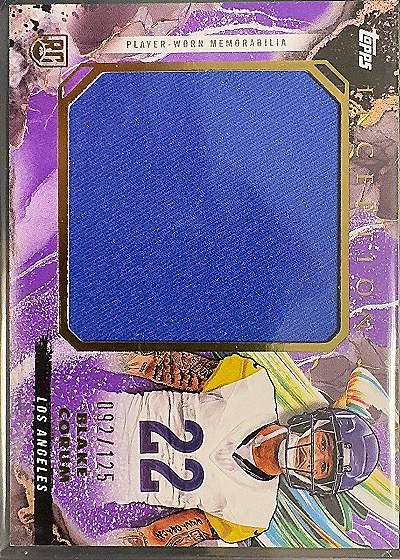 2024 Topps Inception Drake London Rookie Jumbo Relic Purple /125 — front