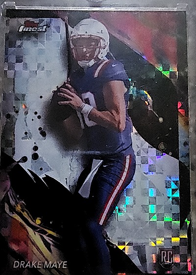 2024 Topps Finest Drake Maye RC — front