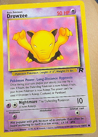 Drowzee 54/82 Team Rocket — front