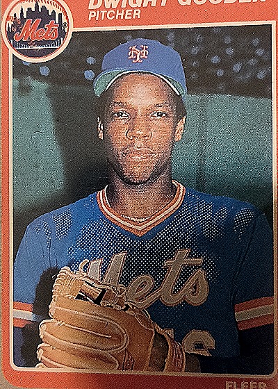 1985 Fleer Dwight Gooden Rookie Card — front