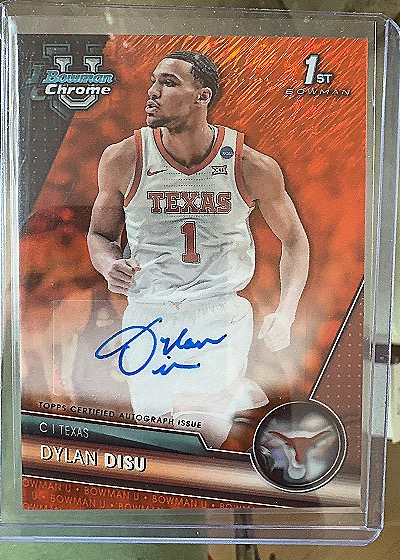2023 Bowman University Chrome Dylan Disu 1st Auto — front