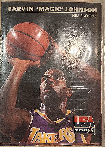1992 SkyBox #33 Earvin 'Magic' Johnson — front