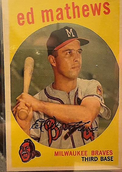 1959 Topps #450 Ed Mathews — front