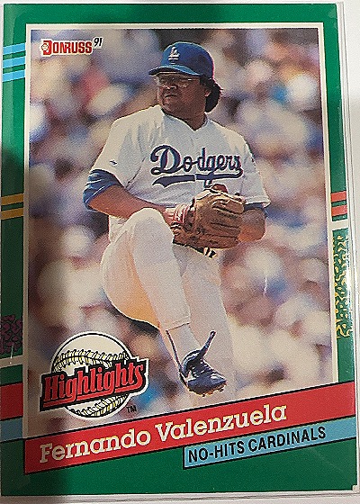 1991 Donruss #BC-11 Fernando Valenzuela — front