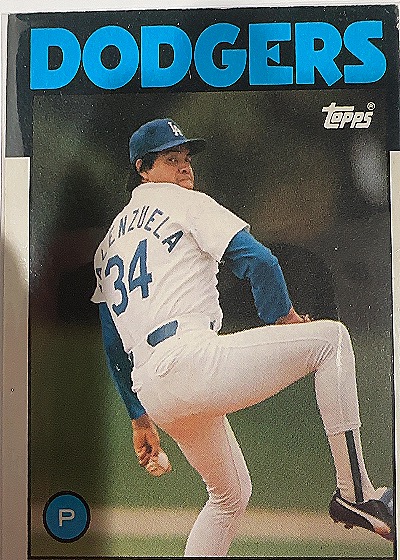 1986 Topps #34 Fernando Valenzuela — front