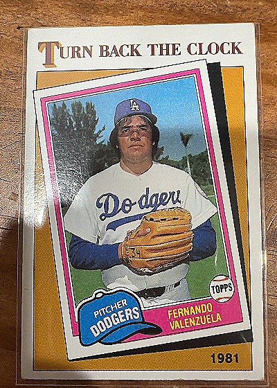 1986 Topps #401 Fernando Valenzuela — front