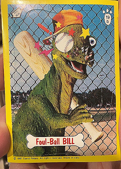 1987 David Peters #19b Foul-Ball Bill — front