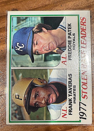 1977 Stolen Base Leaders — front