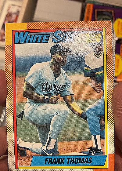 1990 Topps #414 Frank Thomas — front