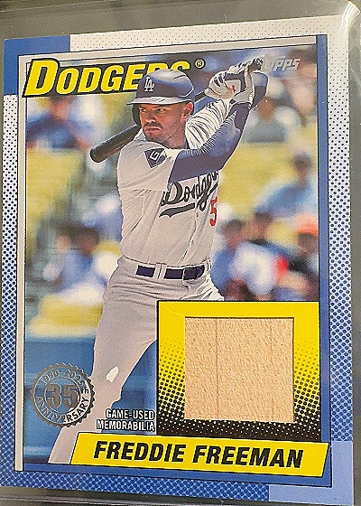 2025 Topps Series 1 Freddie Freeman 1990 Relic — front