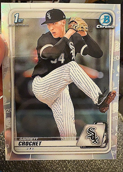 2020 Bowman Chrome 1st Bowman Garrett Crochet — front