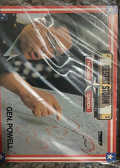 Desert Storm Trading Cards Gen. Powell — front