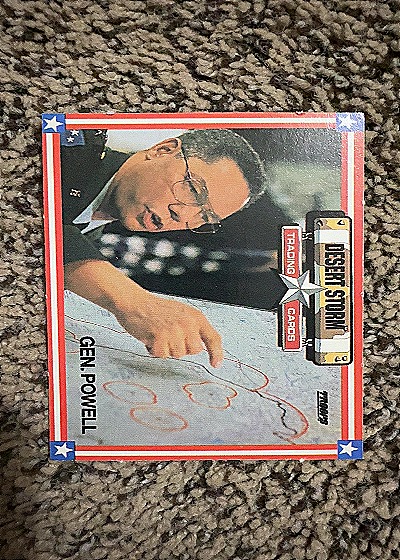 Desert Storm Trading Cards Gen. Powell — front