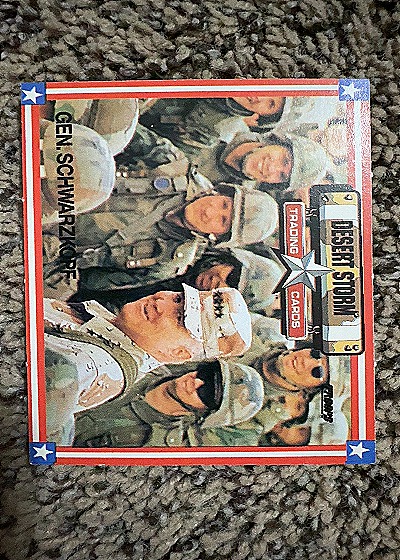 1991-92 Spectra Star Desert Storm Troops #49 GEN. Schwarzkopf — front