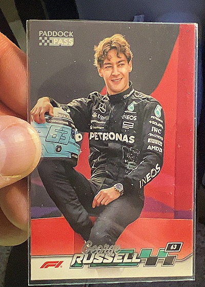 George Russell 2024 Topps Paddock Pass — front