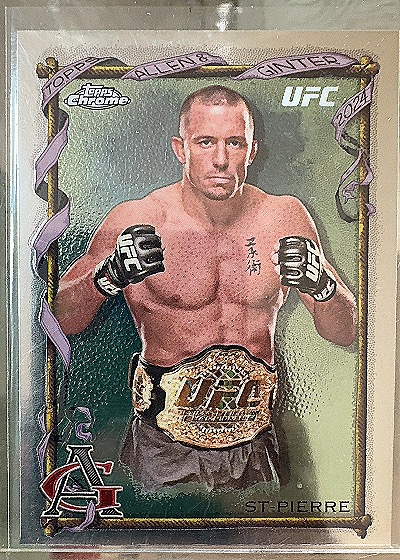 2024 Topps Chrome UFC Allen & Ginter Georges St-Pierre — front