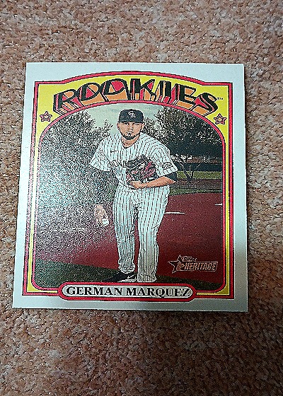 2021 Topps Heritage German Marquez — front