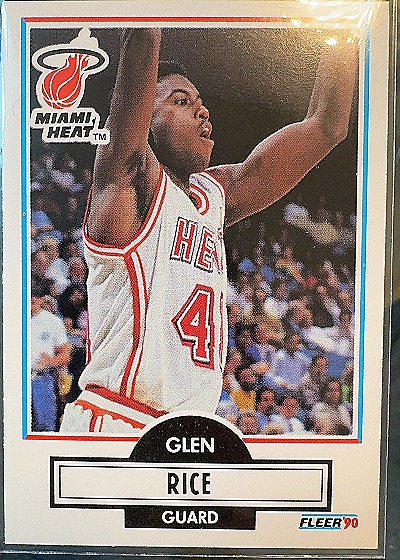 1990 Fleer Glen Rice #101 — front