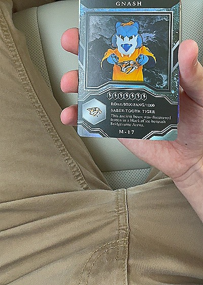Gnash 2021-22 Upper Deck MVP Mascot Gaming Card — front