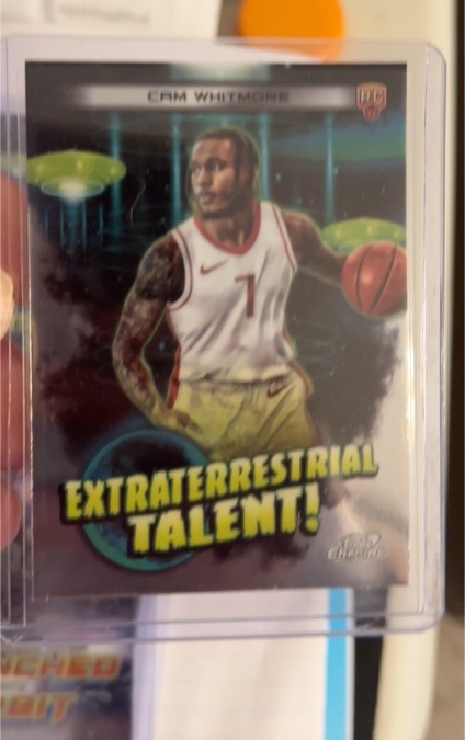2023-24 Topps Chrome Cosmic #ET-18 Cam Whitmore Extraterrestrial Talent — front