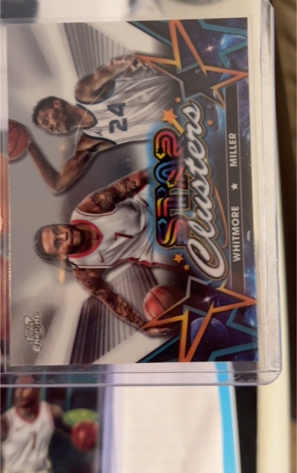 2023-24 Topps Chrome Cosmic #SC-13 Brandon Miller / Cam Whitmore Star Clusters — front