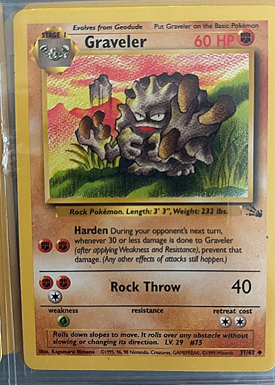 Graveler Fossil — front
