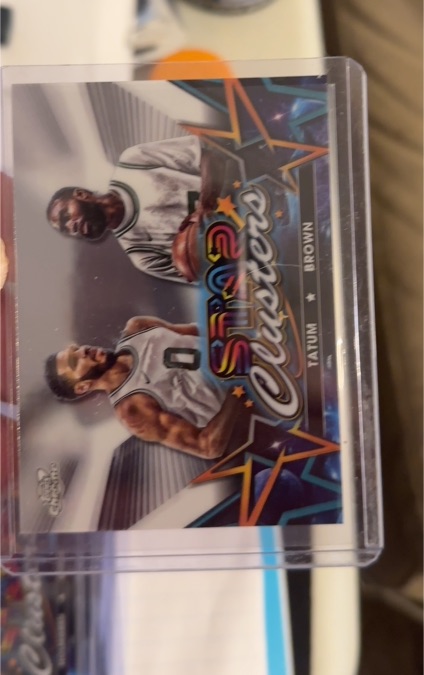 2023-24 Topps Chrome Cosmic #SC-9 Jayson Tatum & Jaylen Brown Star Clusters — front
