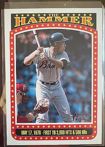 Hank Aaron The Hammer — front