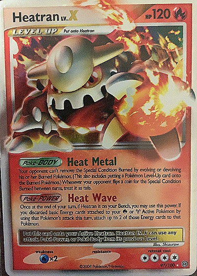 Heatran LV.X — front