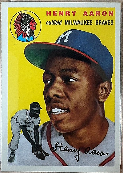 Henry Aaron 1954 Topps — front