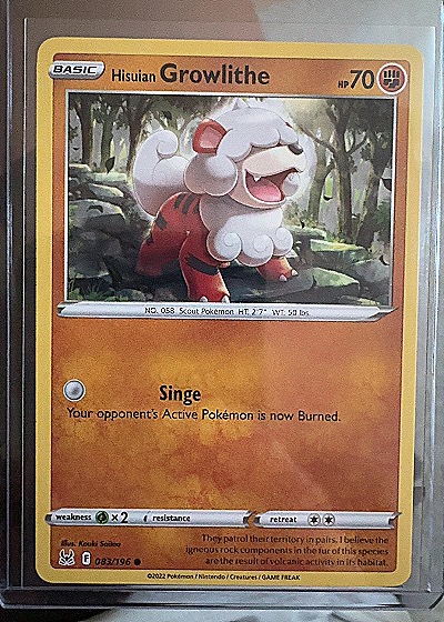 Hisuian Growlithe — front