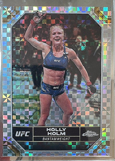 Holly Holm 2024 Topps Chrome UFC X-Fractor — front