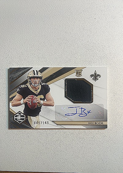 Ian Book Rookie Patch Auto — front