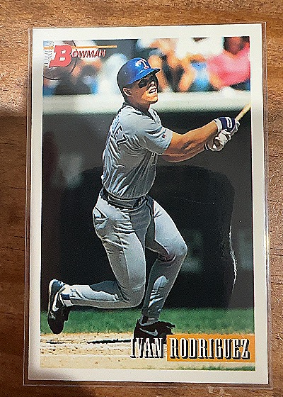 1993 Bowman #489 Ivan Rodriguez — front