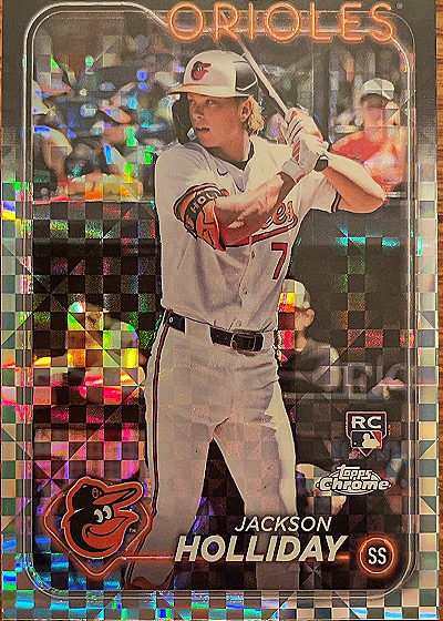 Jackson Holliday 2024 Topps Chrome RC — front